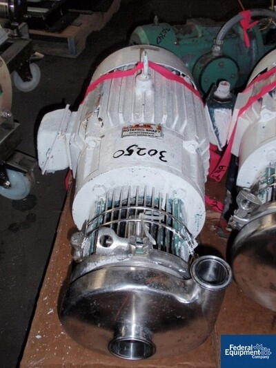 2" x 1.5" Tri-Clover Centrifugal Pump, S/S, 7.5 HP