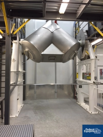 75 Cu Ft P-K Twin Shell Blender, 304 S/S, 60# Density