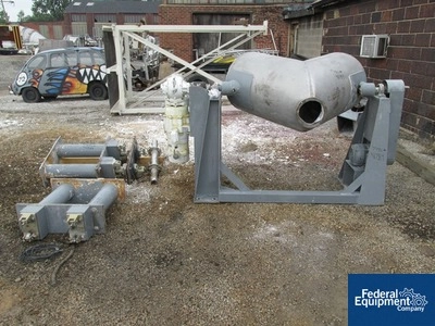 10 Cu Ft P-K Twin Shell Blender, S/S, Liquid Bar, 70# Density