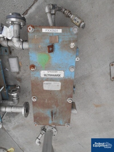 88 Sq Ft Tranter Ultramax Heat Exchanger, S/S, 100#