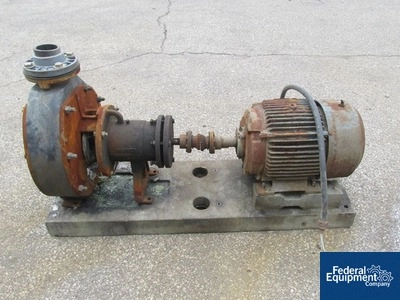 4" x 3" Stan-Cor Centrifugal Pump, Type A40, KYNAR, 15 HP