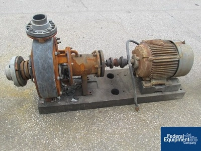 4" x 3" Stan-Cor Centrifugal Pump, Type A40, KYNAR, 15 HP