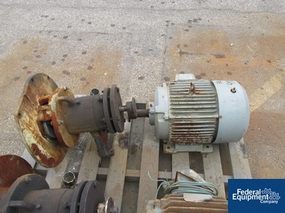 Stan-Cor Pump Impeller with Motor, KYNAR, 15 HP