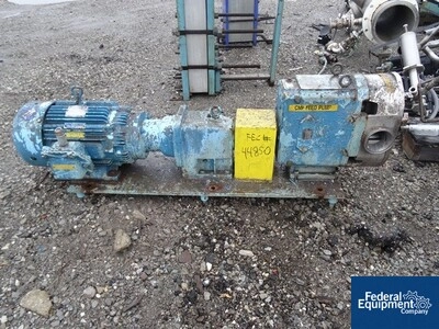 4" Waukesha Rotary Lobe Pump, S/S, 20 HP