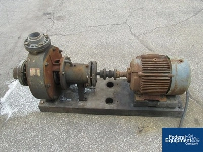 4" x 3" Stan-Cor Centrifugal Pump, Type A40, KYNAR, 15 HP