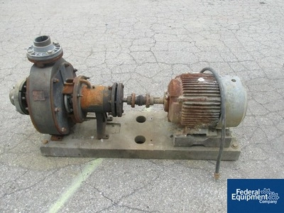 4" x 3" Stan-Cor Centrifugal Pump, Type A40, KYNAR, 15 HP