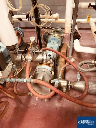 2.5" Waukesha Rotary Lobe Pump, S/S, 7.5 HP