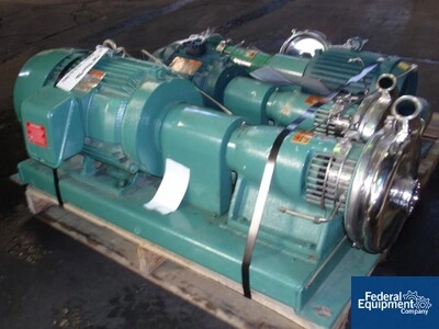 2" x 1.5" Tri-Clover Centrifugal Pump, S/S, 20 HP