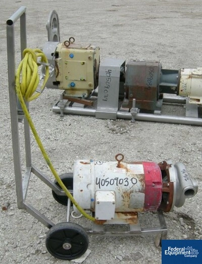 2.5" x 2" Ampco Centrifugal Pump, 316 S/S, 10 HP