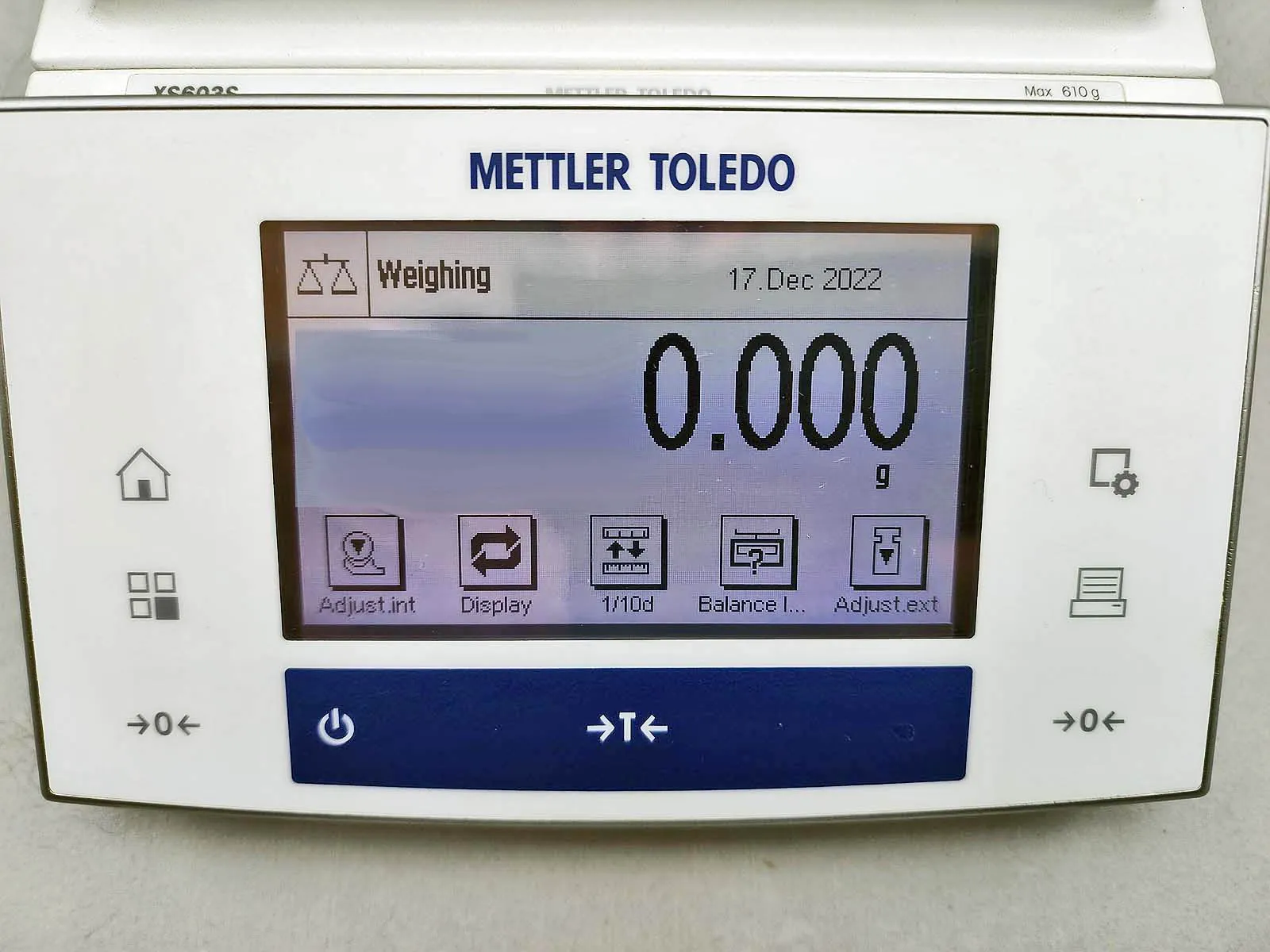Toploading balance (610g x 1mg) | Mettler Toledo XS603S with draftshield and Free shipping