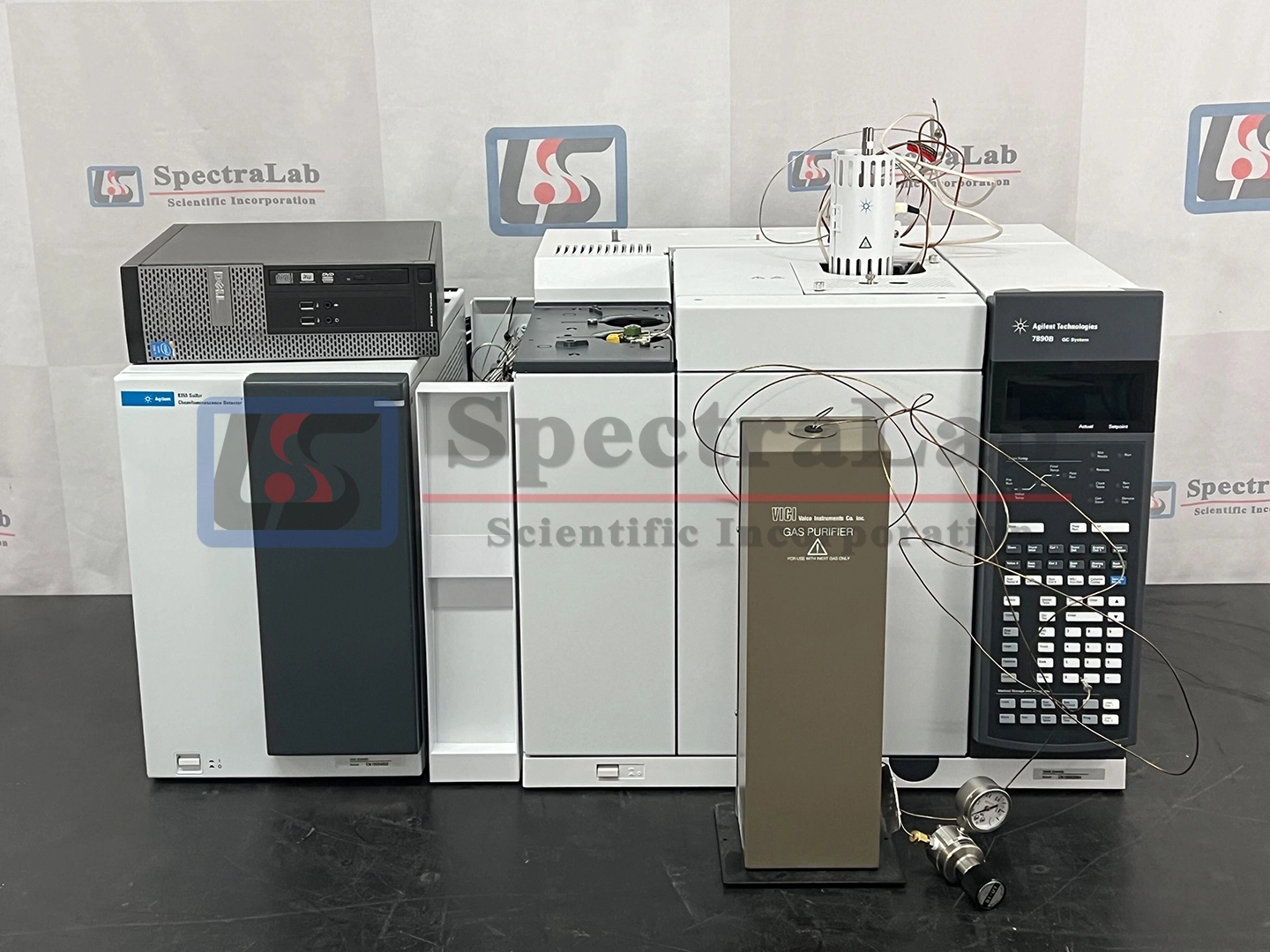 Agilent 7890B GC with VICI D3 Pulsed Discharge Detector and 8355 SCD
