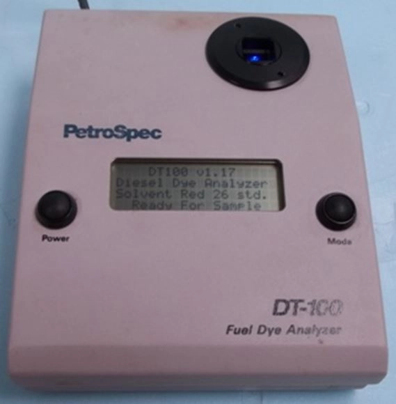 Petrospec / pac DT100 fuel dye analyzer, form no....