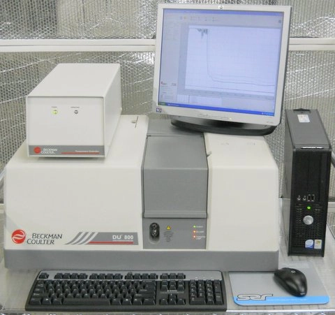 Beckman DU800 UV/VIS Cuvette Spectrophotometer