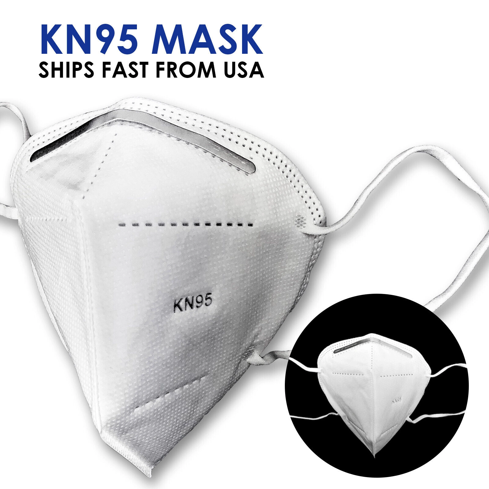 KN95 Face Mask (1Pk-100Pk)