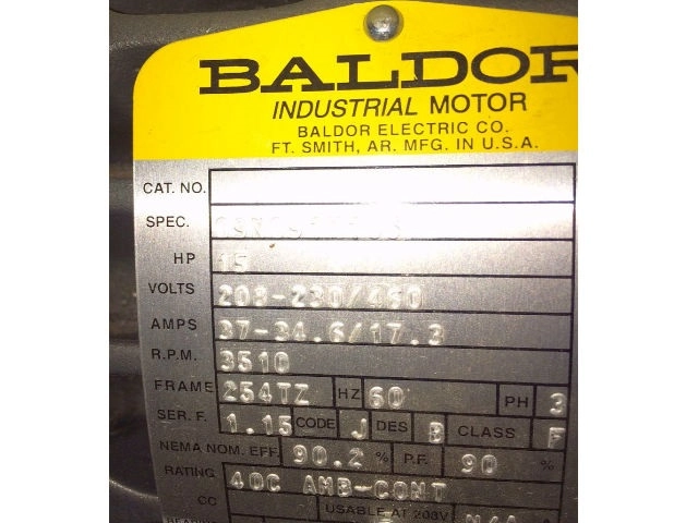 Baldor 15Hp Motor