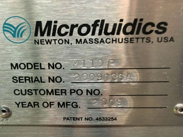 Microfluidics M110P Microfluidizer