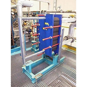 18 Sq Ft Alfa Laval  Stainless Steel Plate &amp; Frame Heat Exchanger