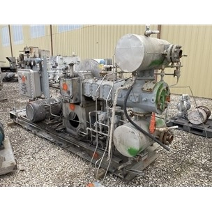 1625 CFM Burton Corblin P123 LM710 CSH Reciprocating Hydrogen Compressor