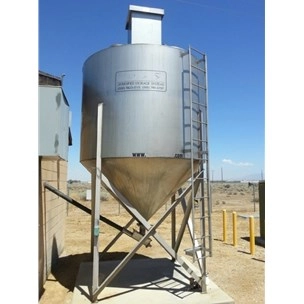 2800 Gal DIVERSIFIED MFG 316-SS Silo