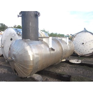 2500 Gal Industrial Alloy Fab. 316 Stainless Steel Pressure Vessel