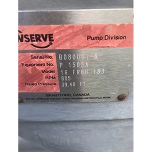 Flowserve 7925 GPM Stainless Steel Centrifugal Pump