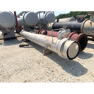 Used 1100 Sq Ft Henry Technologies Stainless Steel Shell &amp; Tube Heat Exchanger For Sale