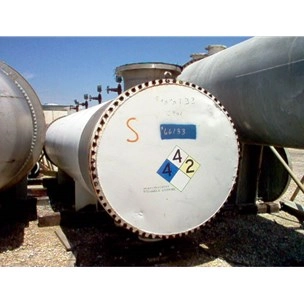Used 14736 Sq Ft  Stainless Steel Shell &amp; Tube Heat Exchanger For Sale