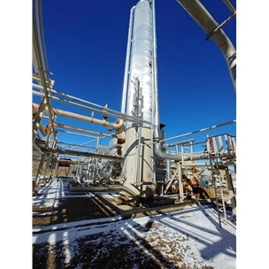 60 " Dia South-Tex Treaters Stainless Steel Tray Columns