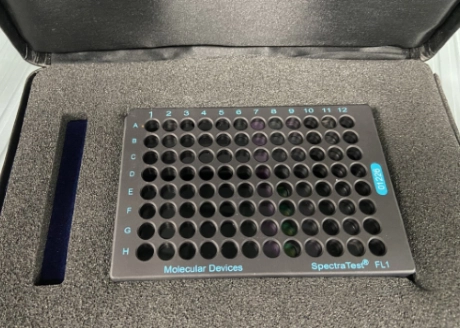 Molecular Devices PN 0200-5060 SpectraTest FL1 Fluorescence Validatation Plate