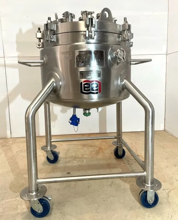 30 Gallon (110 Liter) Lee Sanitary Jacketed Reactor/Vacuum Vessel