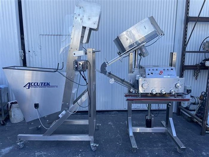 Accutek Capper w/ Cap Feeder Elevator