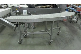 90 Degree Stainless Steel Conveyor with Plastic Belt