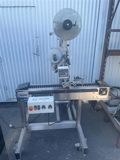 Quadrel Econoline Horizontal Roller Labeler, 48" x 4" belt