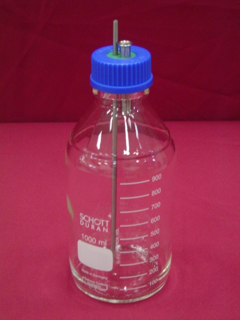 1L Glass Schott Bottle Assembly