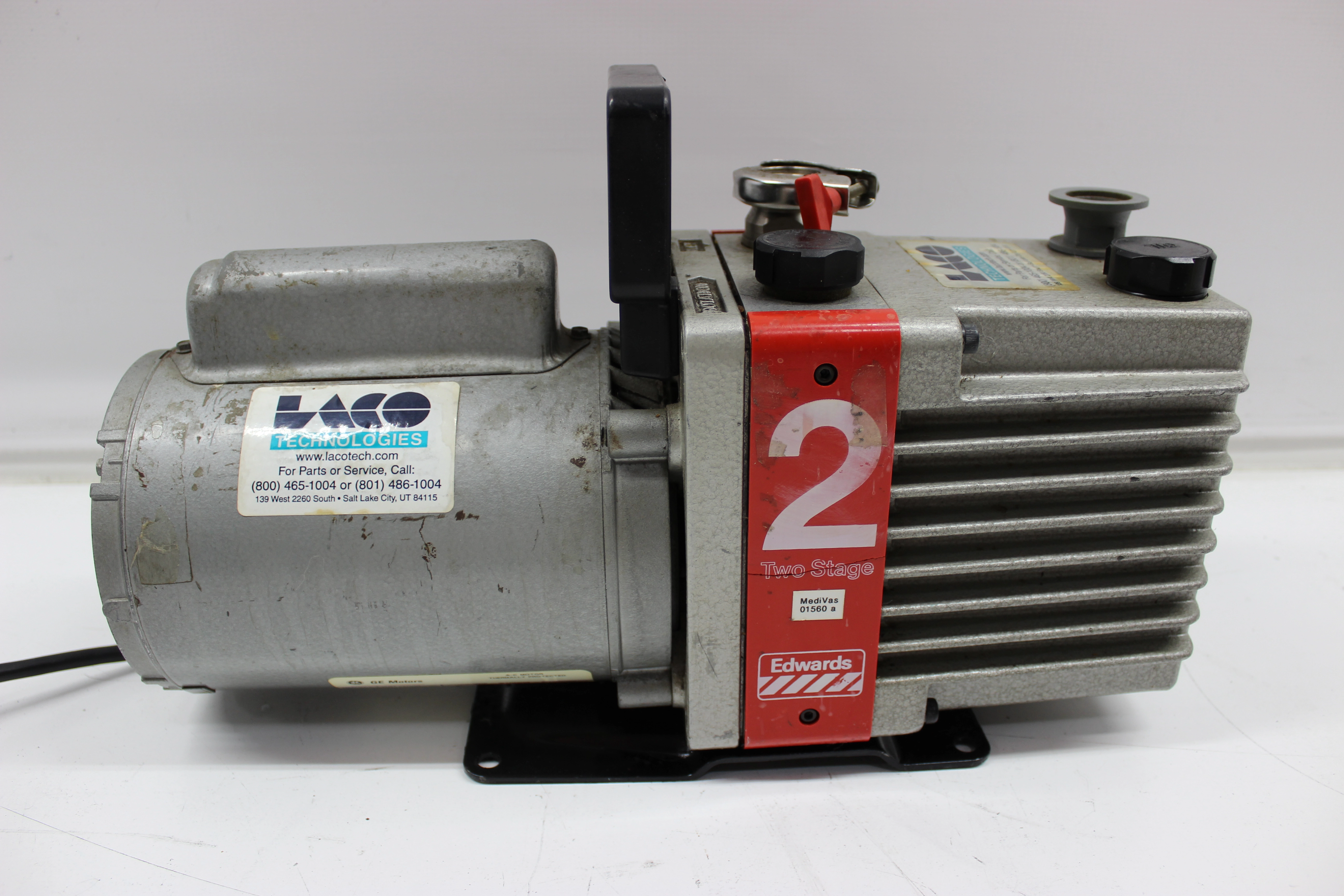 Edwards 2 Stage E2M2 Rotary Vane Dual Stage Mechanical Vacuum Pump - 3347042