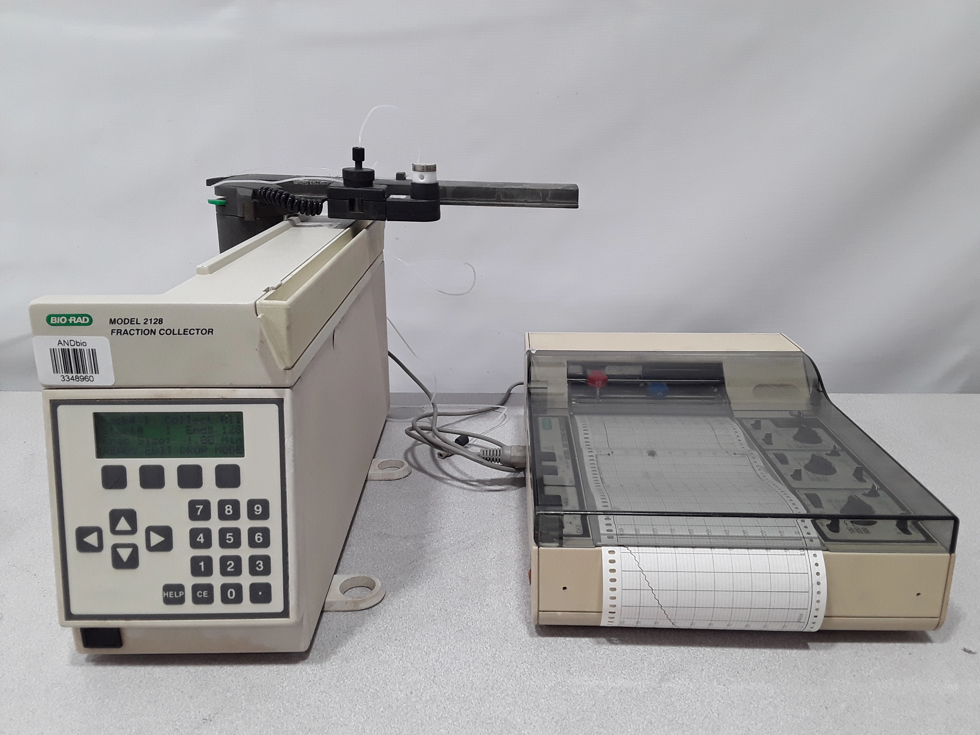 BIO-RAD 2128 Fraction Collector w/ 1327 Econo-Recorder - 3348960