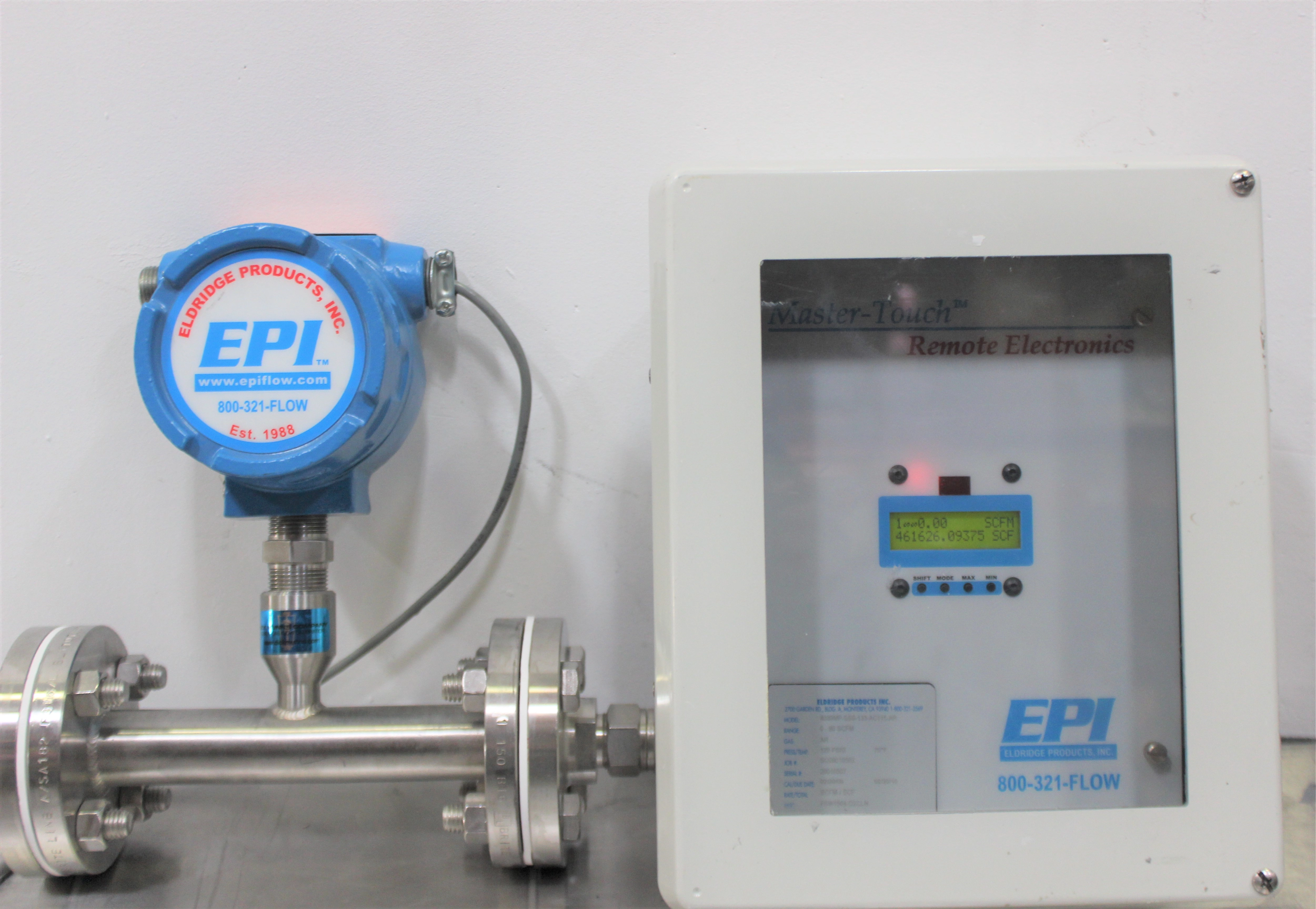 EPI 8089MP-SSS-133-AC115-AR Thermal Mass Flow Meter with LCD Display - 3348591