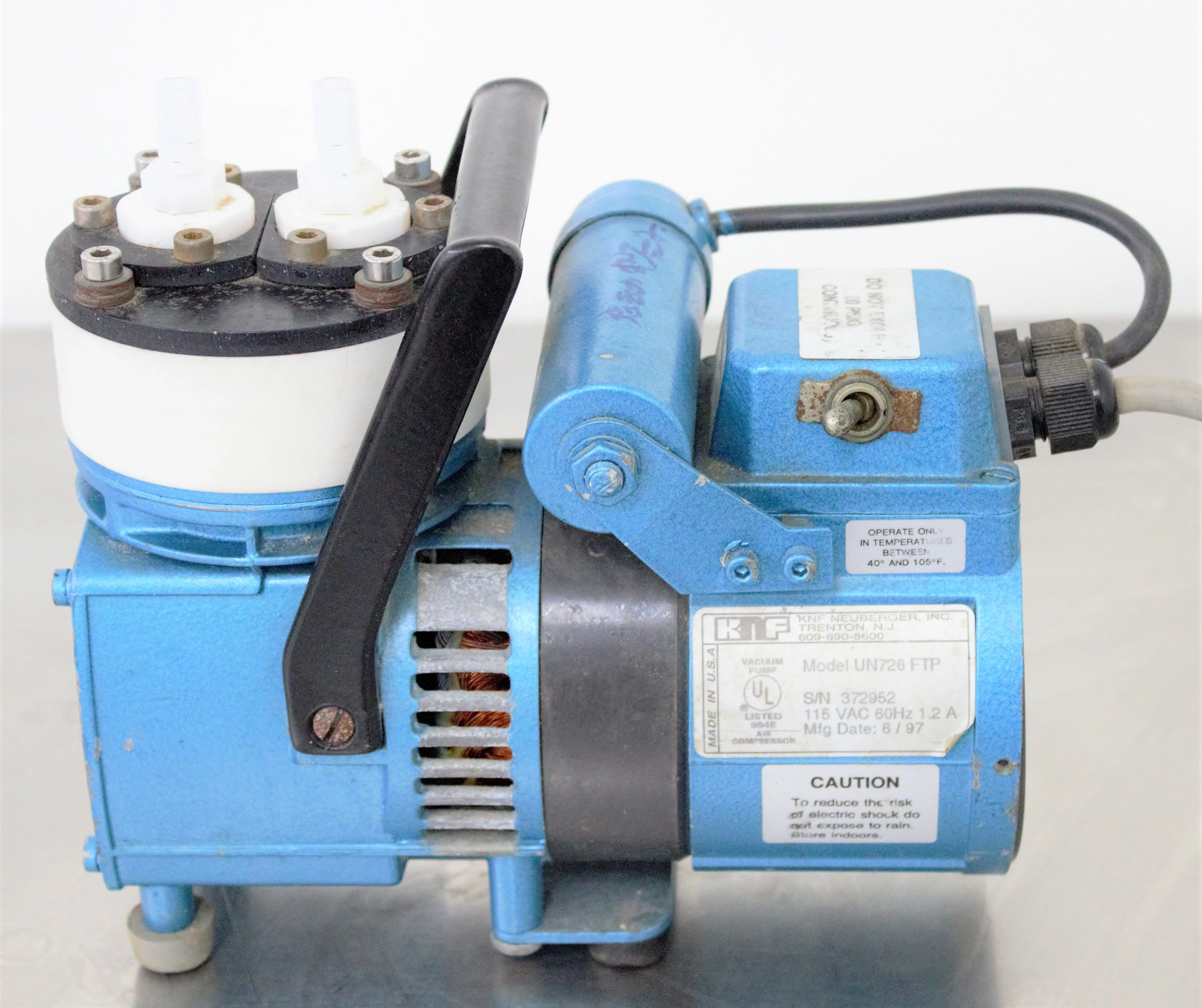 KNF UN726 FTP Diaphragm Vacuum Pump and Compressor - 3370149