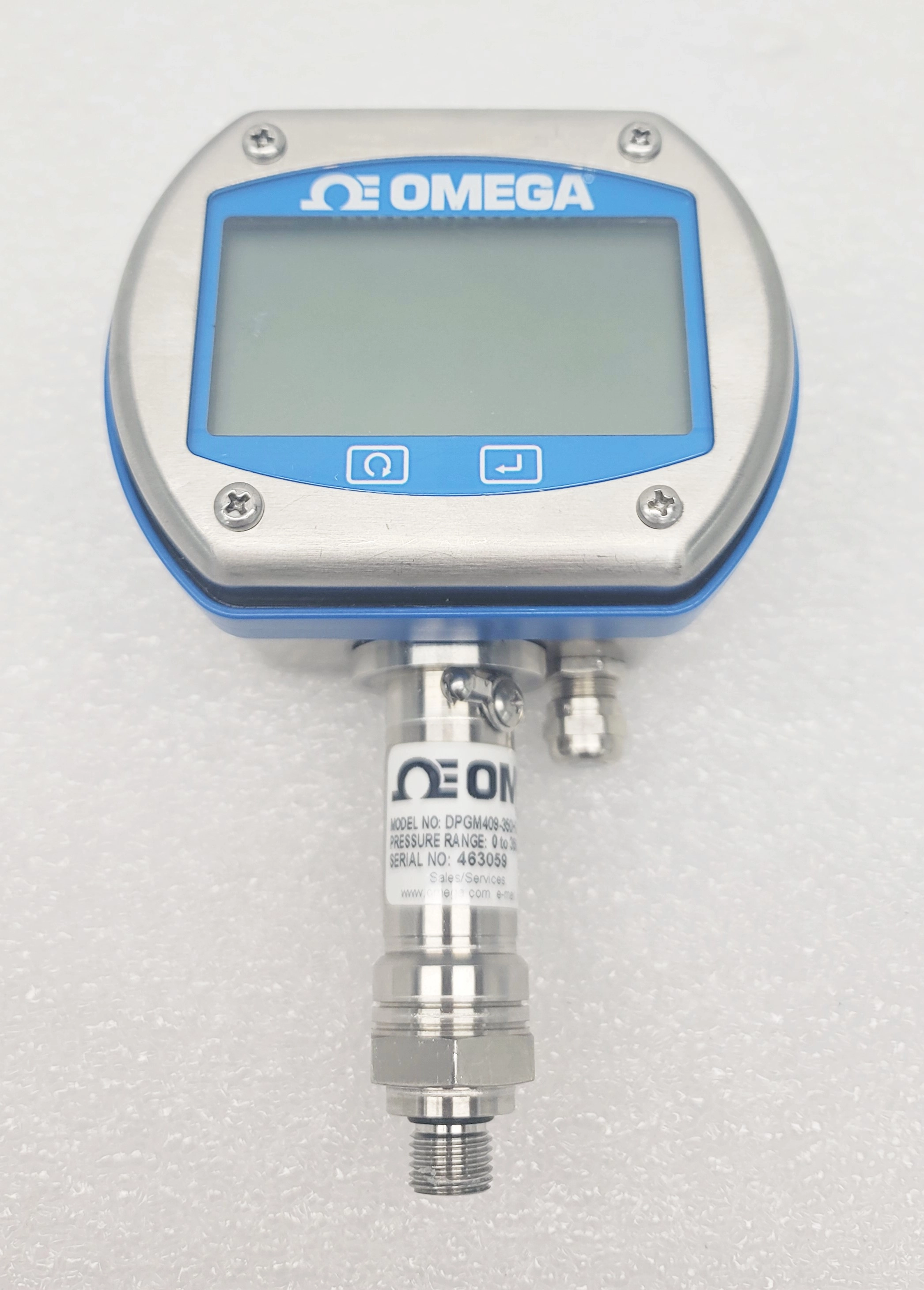 Omega DPGM409-350HG Digital Pressure Gauge, Very Good Condition - 3364254