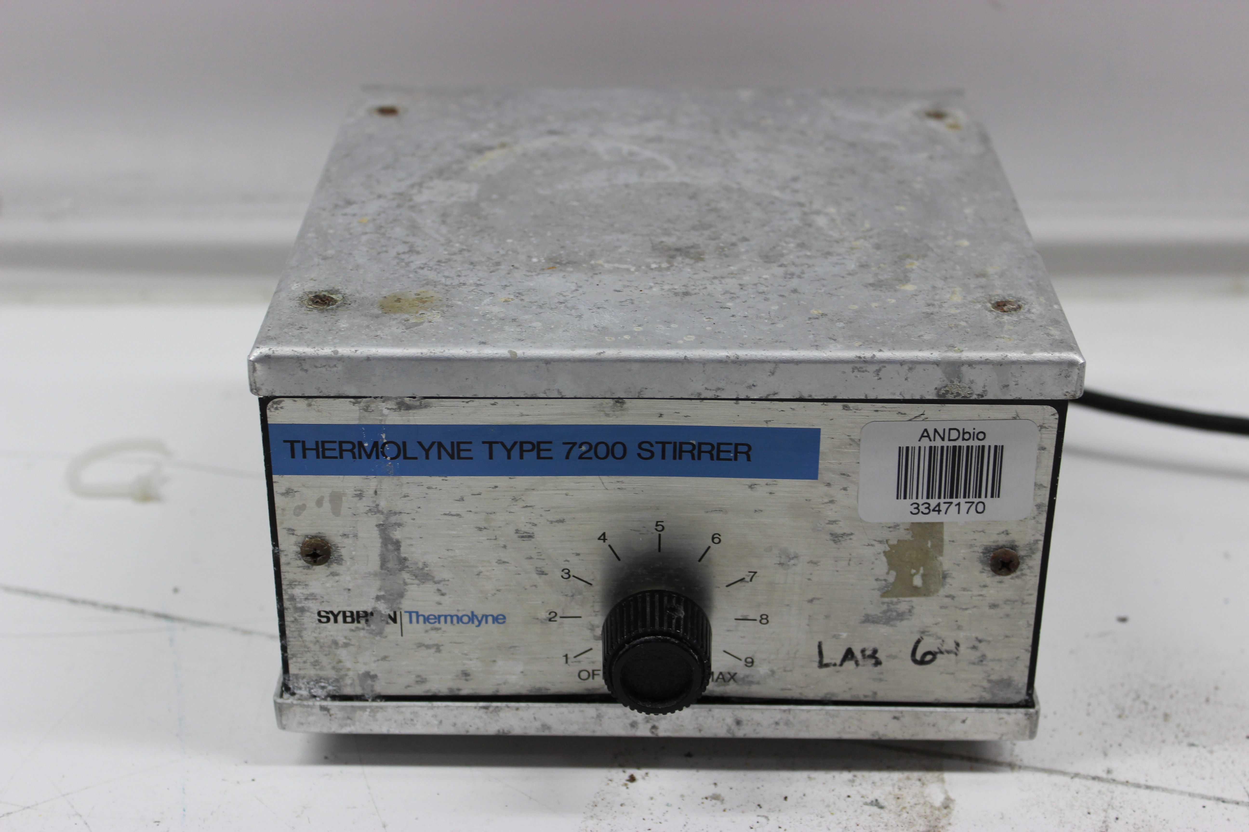 Thermolyne Type 7200 Stirrer S7225 - Used Laboratory Stir Plate - 3347170