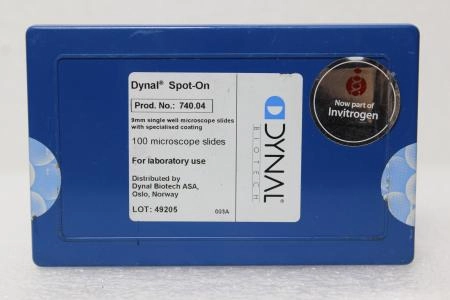 Dynal Spot-On 9mm Single Well Microscope Slides 74004 Box of 100