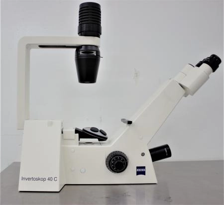 Carl Zeiss Invertoscope 40 C Inverted Phase Contrast Microscope