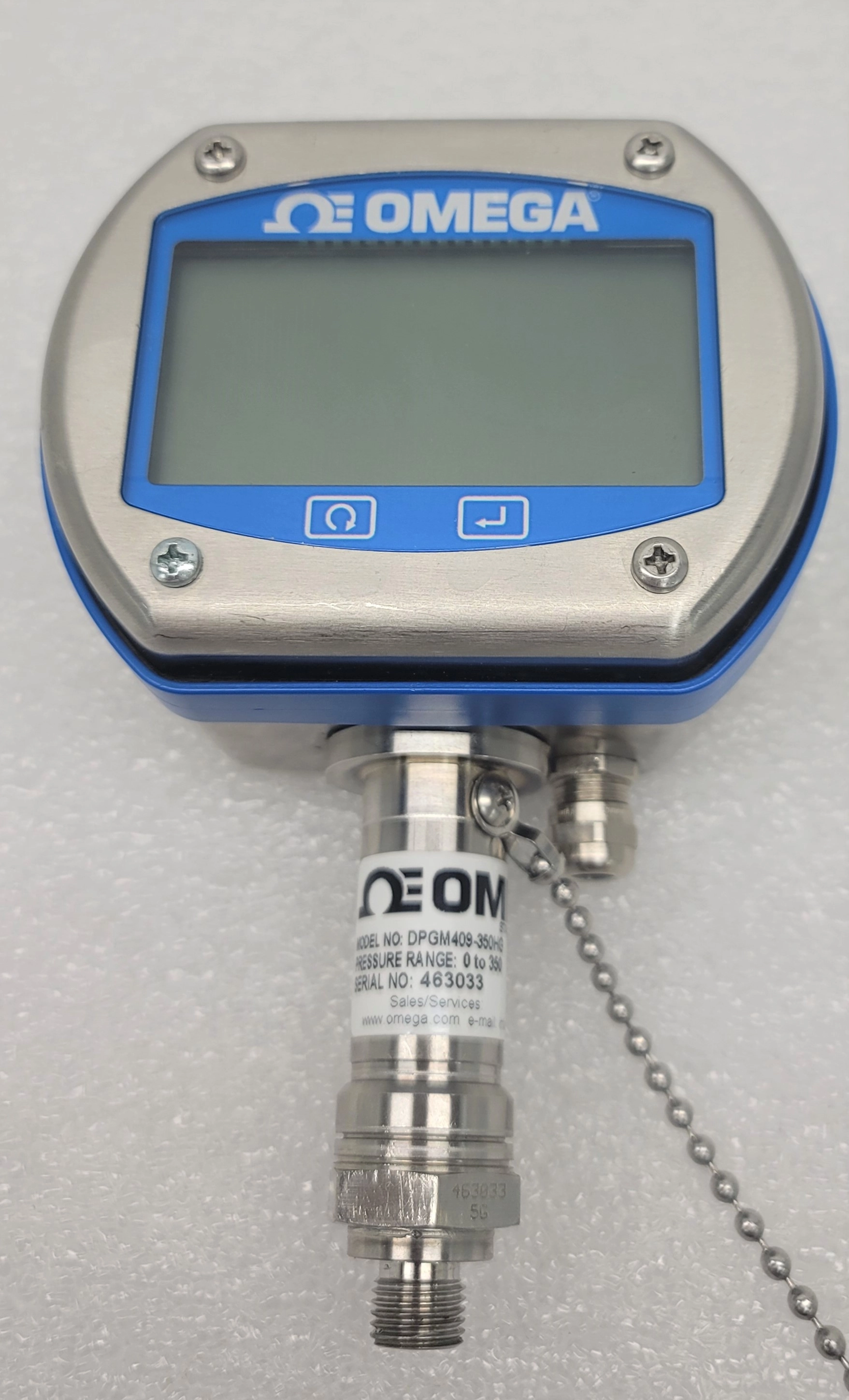 Omega DPGM409-350HG Digital Pressure Gauge with 0.08% Accuracy - 3364256