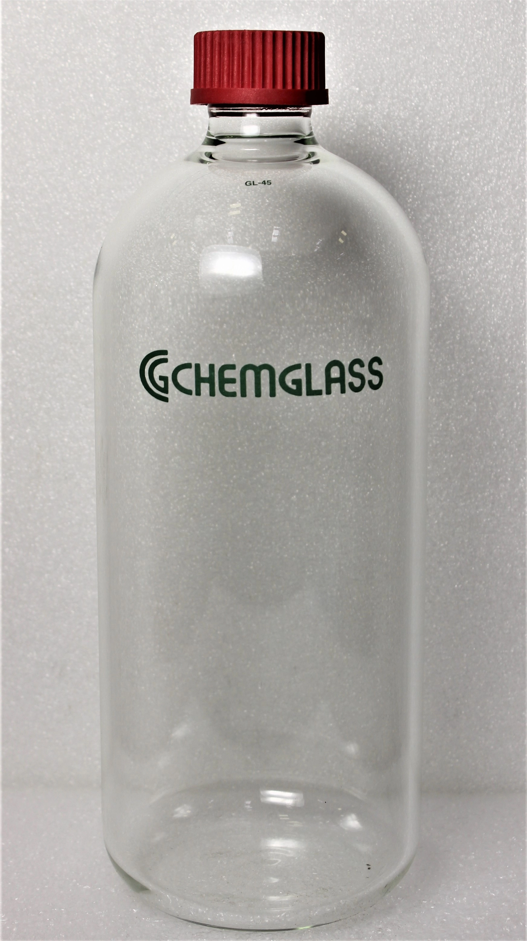 Chemglass NB-0512-011PS Flat Bottom Bottle GL-45 Top Thread 135mm OD - 3363551