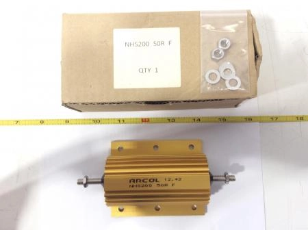 Arcol NHS 200 50R F Aluminum Housed Resister 12.42 (Lot of 6)