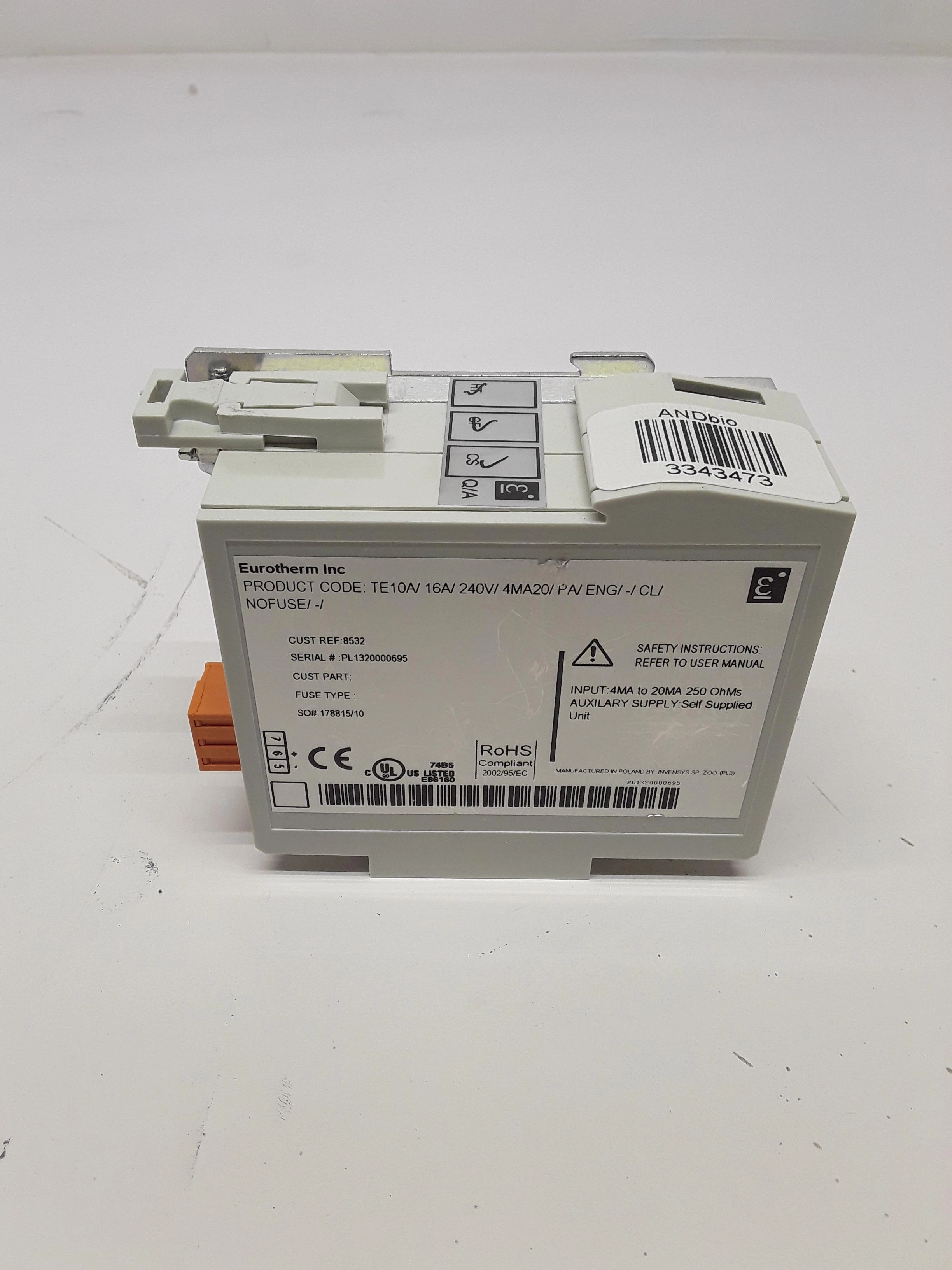 Eurotherm TE10A Thyristor Power Controller, Used - 3343473