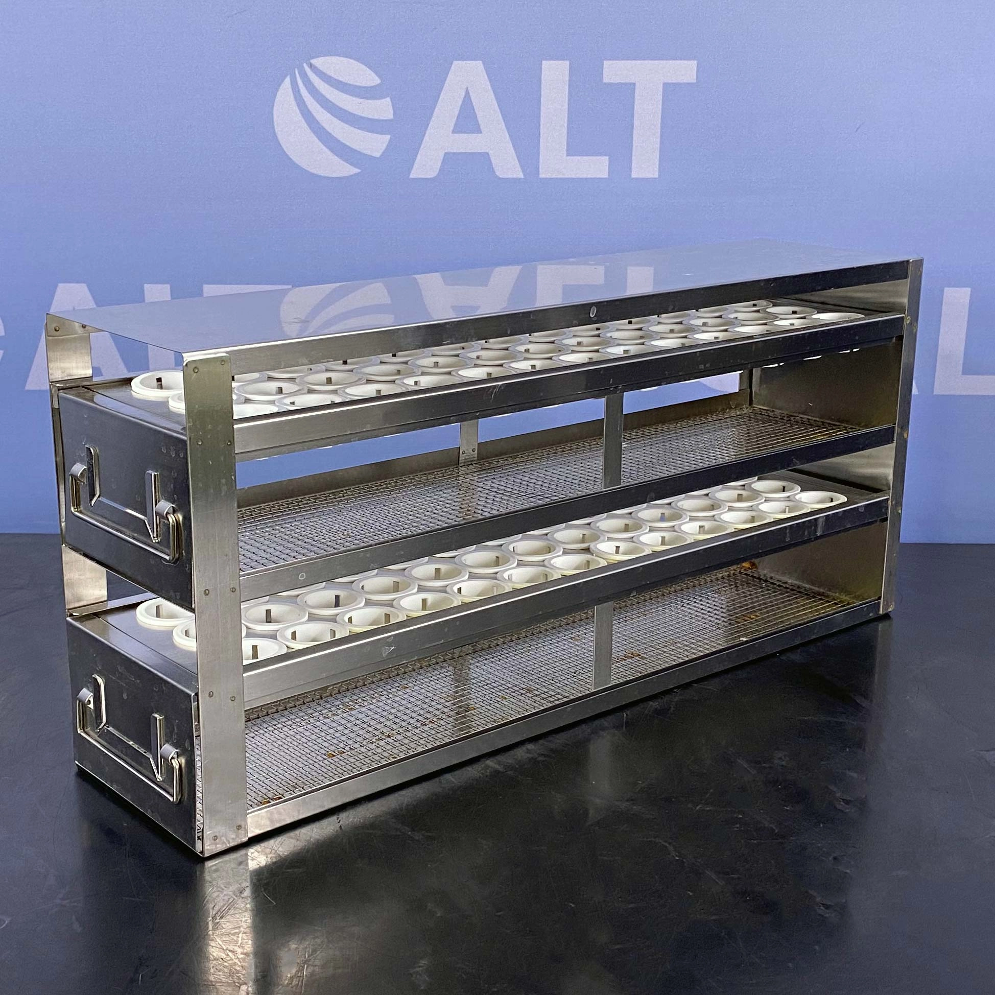 Argos PolarSafe Upright Freezer Drawer Rack for 50 mL Centrifuge Tubes; 2 Drawers, Holds 78 Tubes