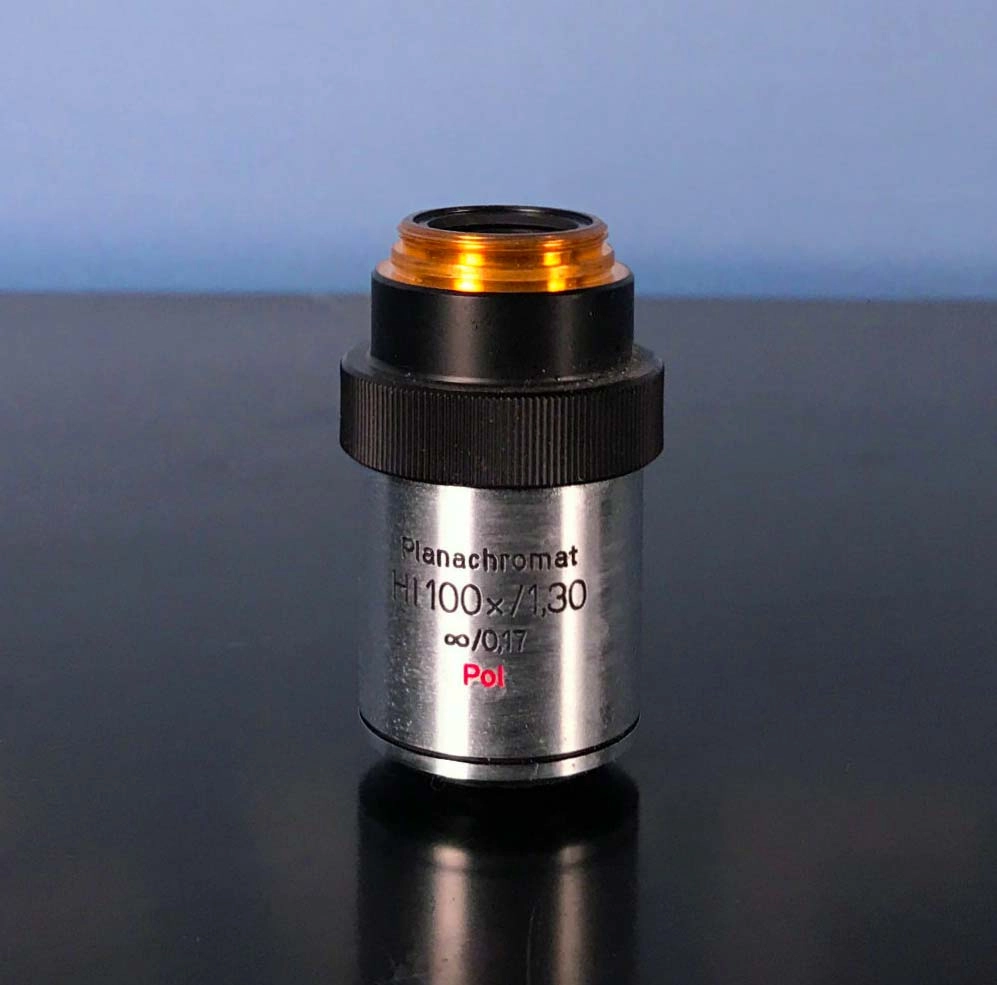 Aus Jena  Microscope Objective, Planachromat HI 100x/1.30 0.17 Pol