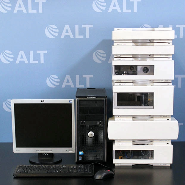 Agilent 1100 Series HPLC System Including G1379A Degasser, G1311A Quat Pump, G1313A ALS, G1316A ColCom, G1315B DAD