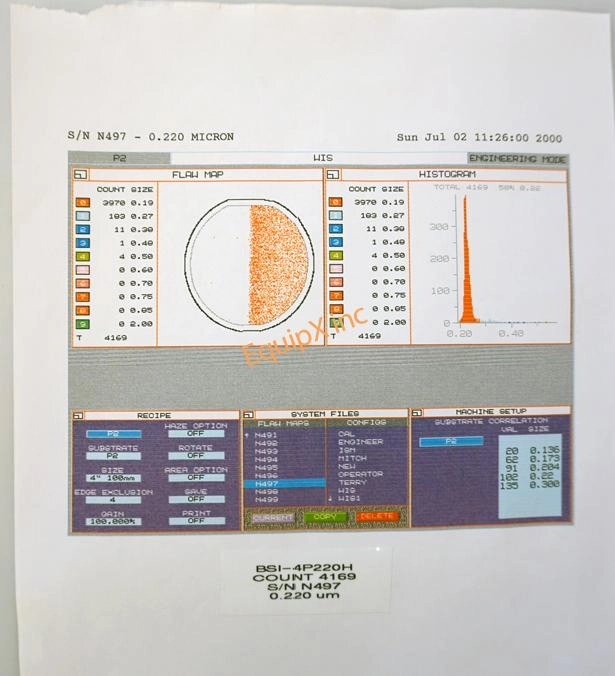 Brumley South/MEMC BSI-4P220H Latex Sphere Calibration standard (1191)